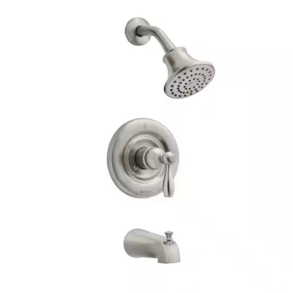 Brushed Nickel Shower Faucet Set - Picture 1 of 6